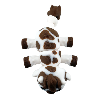 1 Articulated Cow About 5 Inches -   Decor Gift - 3D Printed Fantasy Creature - Authorized Seller