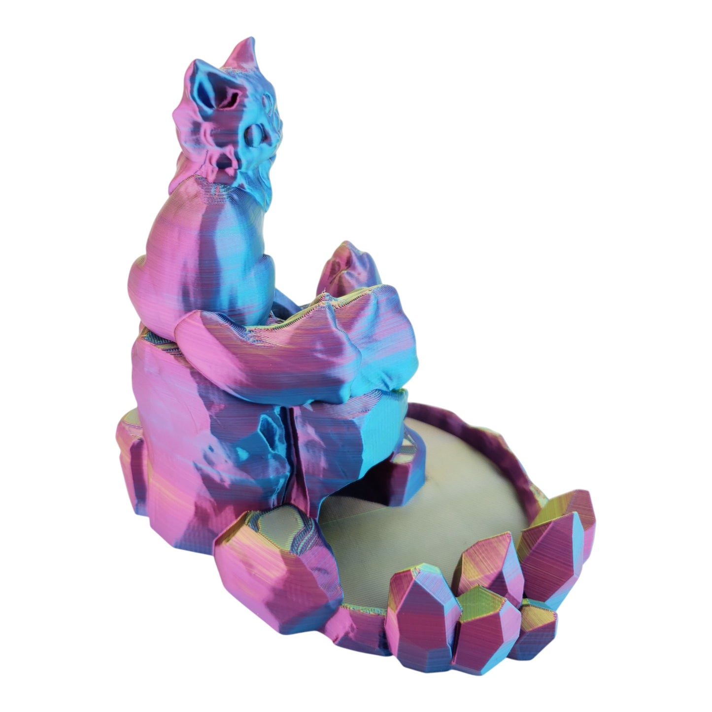 Arcadia Cat Dice Tower – 3D Printed Fantasy Gaming Accessory