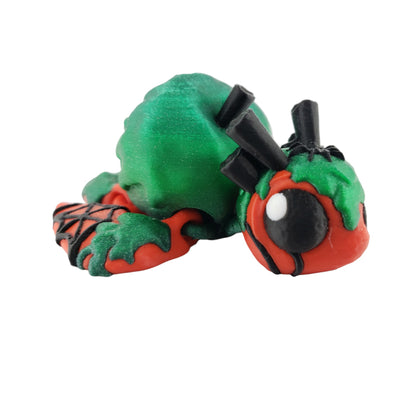 Poison Apple Turtle – Articulated 3D Printed Fantasy Figurine | Dark Apple-Inspired Collectible by Cinderwing3D