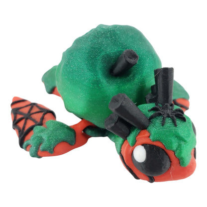 Poison Apple Turtle – Articulated 3D Printed Fantasy Figurine | Dark Apple-Inspired Collectible by Cinderwing3D