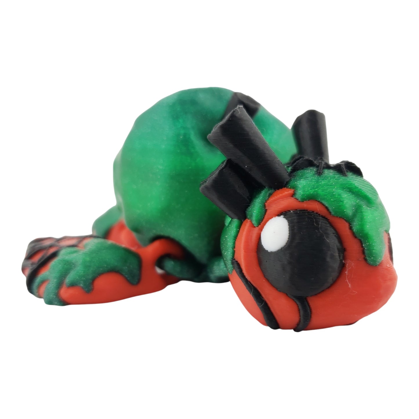 Poison Apple Turtle – Articulated 3D Printed Fantasy Figurine | Dark Apple-Inspired Collectible by Cinderwing3D