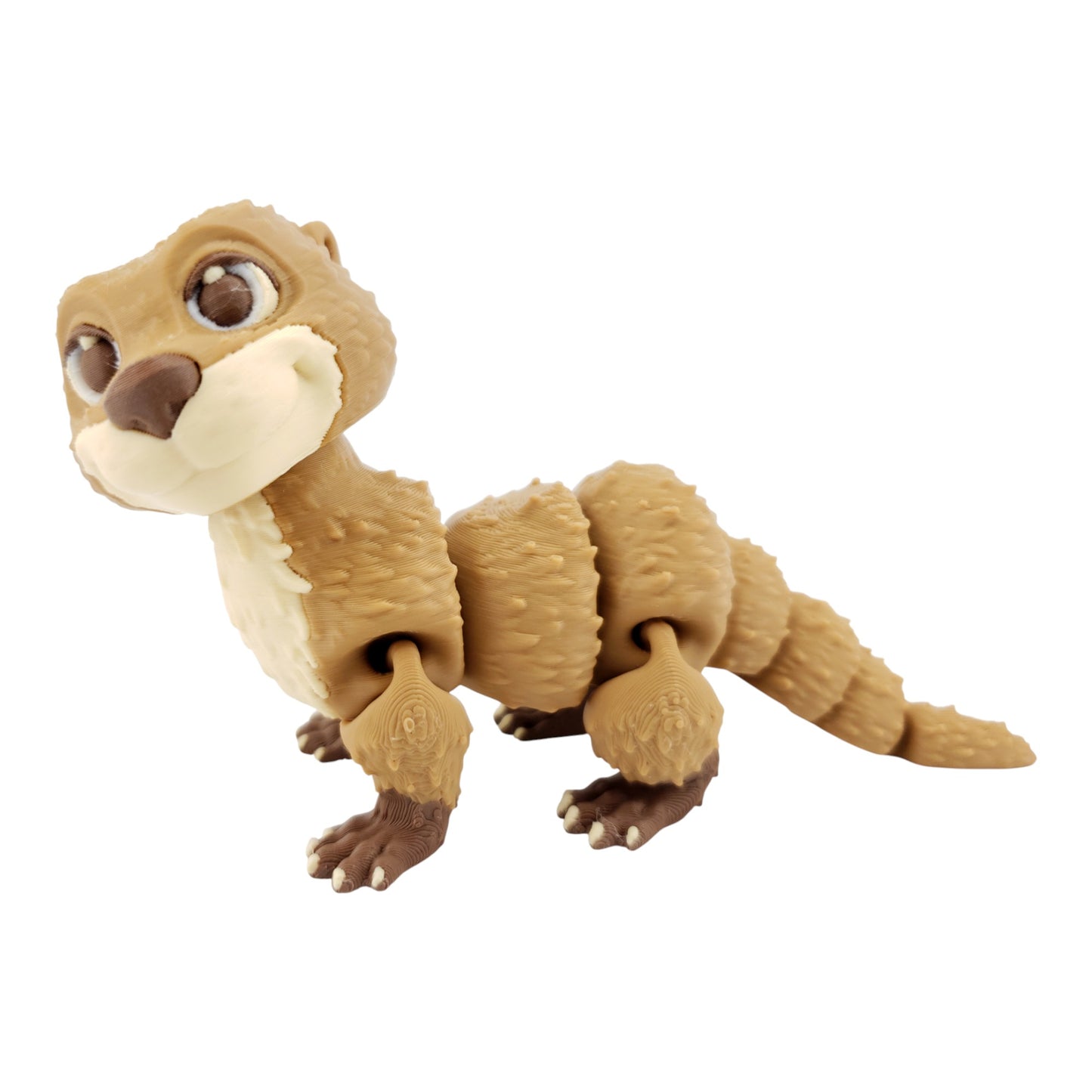 Articulated Otter – 3D Printed Fantasy Collectible | Poseable Aquatic Figurine