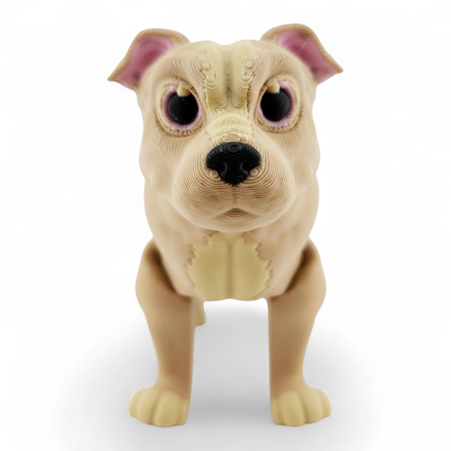 Articulated Pitbull – 3D Printed Collectible | Poseable Dog Figurine Desk or Shelf Decor