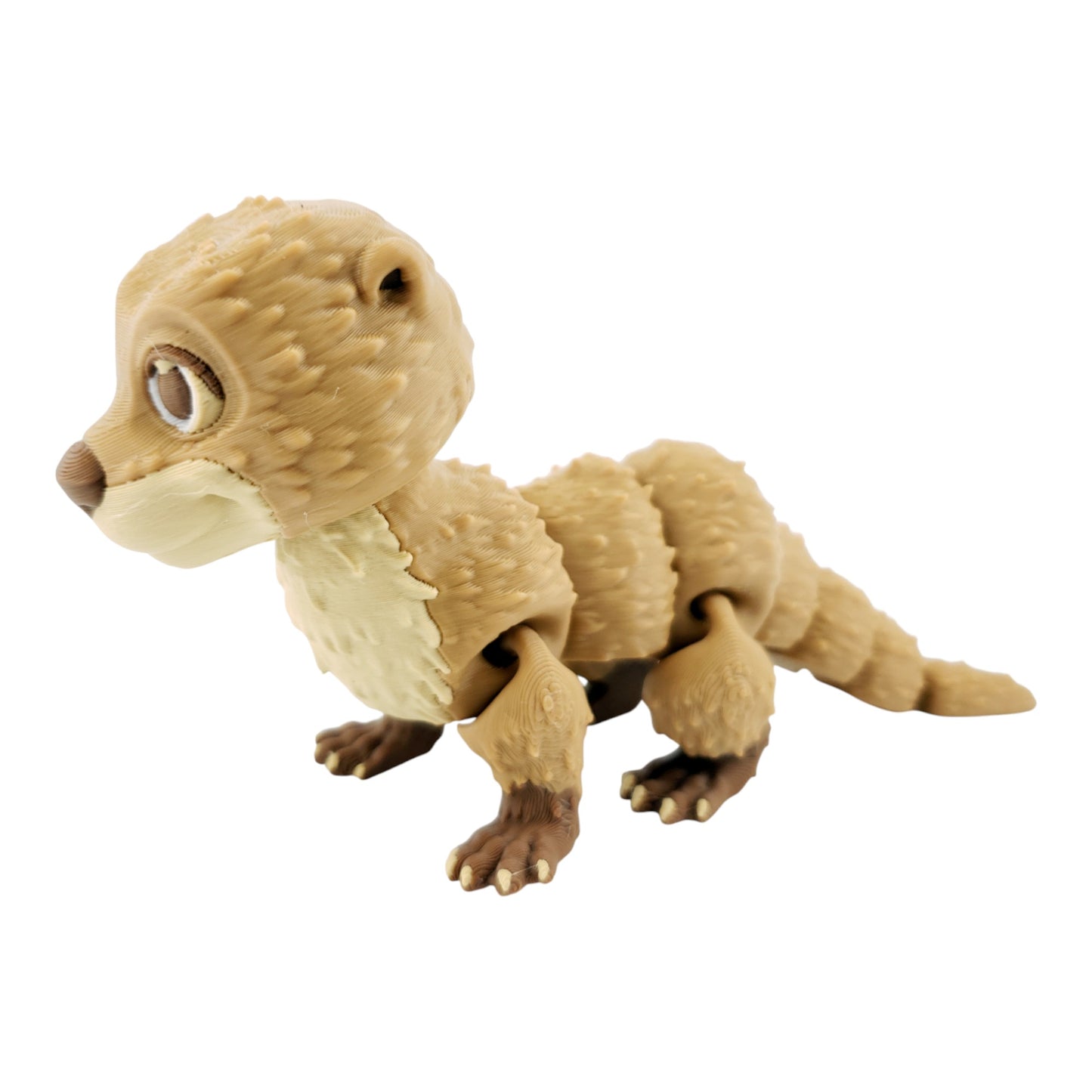 Articulated Otter – 3D Printed Fantasy Collectible | Poseable Aquatic Figurine
