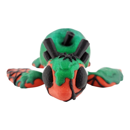 Poison Apple Turtle – Articulated 3D Printed Fantasy Figurine | Dark Apple-Inspired Collectible by Cinderwing3D