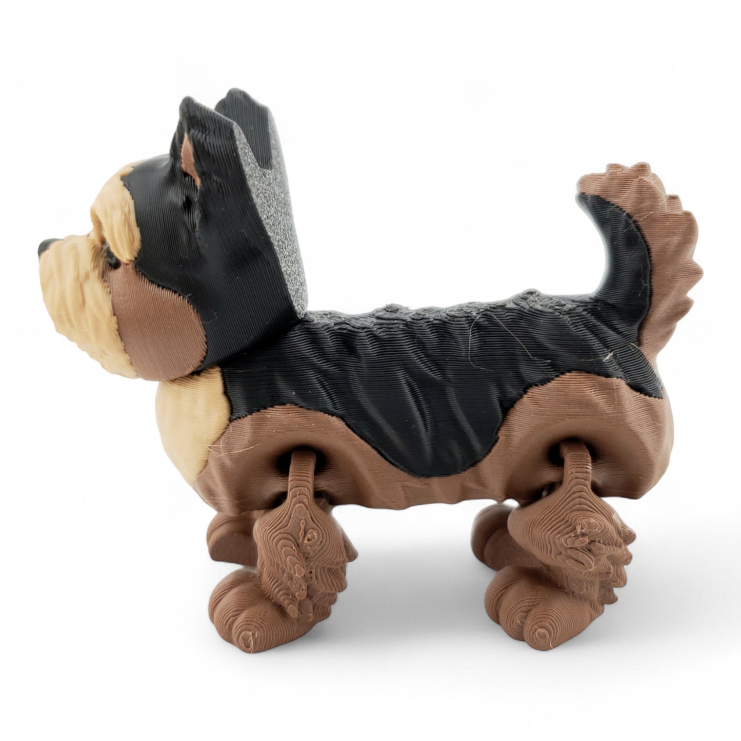 Articulated Yorkie – 3D Printed Poseable Yorkshire Terrier Figurine | Adorable Collectible Desk Decor