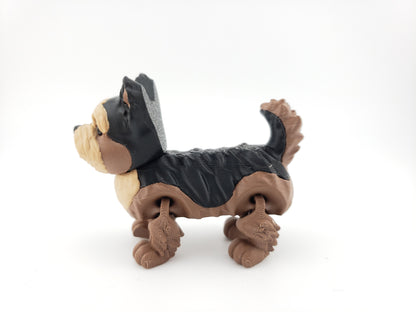 Articulated Yorkie - 3D Printed Fantasy Creature - Authorized Seller - Articulated Figure