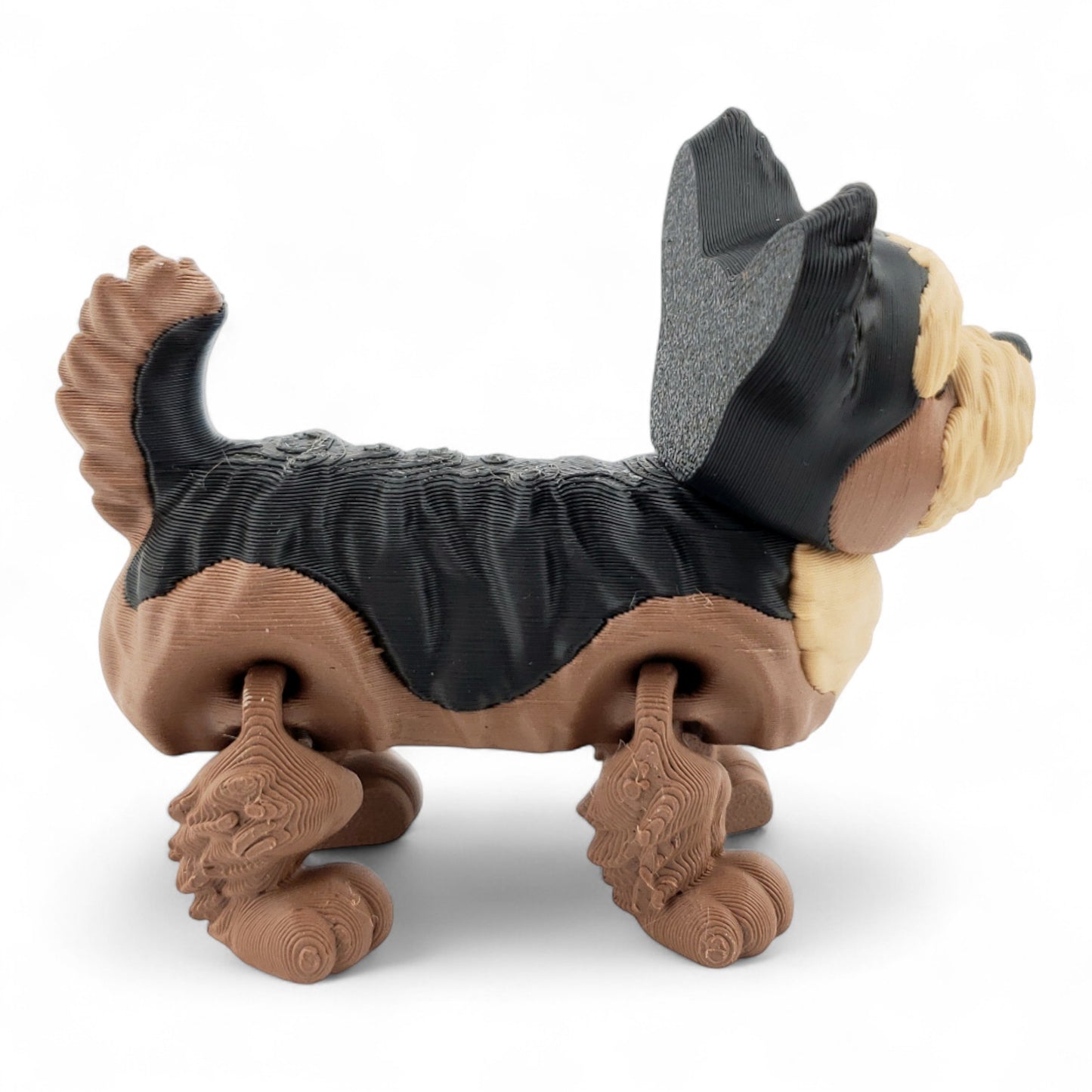 Articulated Yorkie – 3D Printed Poseable Yorkshire Terrier Figurine | Adorable Collectible Desk Decor