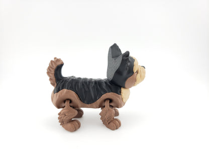 Articulated Yorkie - 3D Printed Fantasy Creature - Authorized Seller - Articulated Figure