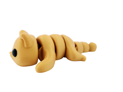 Articulated Cat – 3D Printed Poseable Collectible | Cute Desk or Shelf Decor