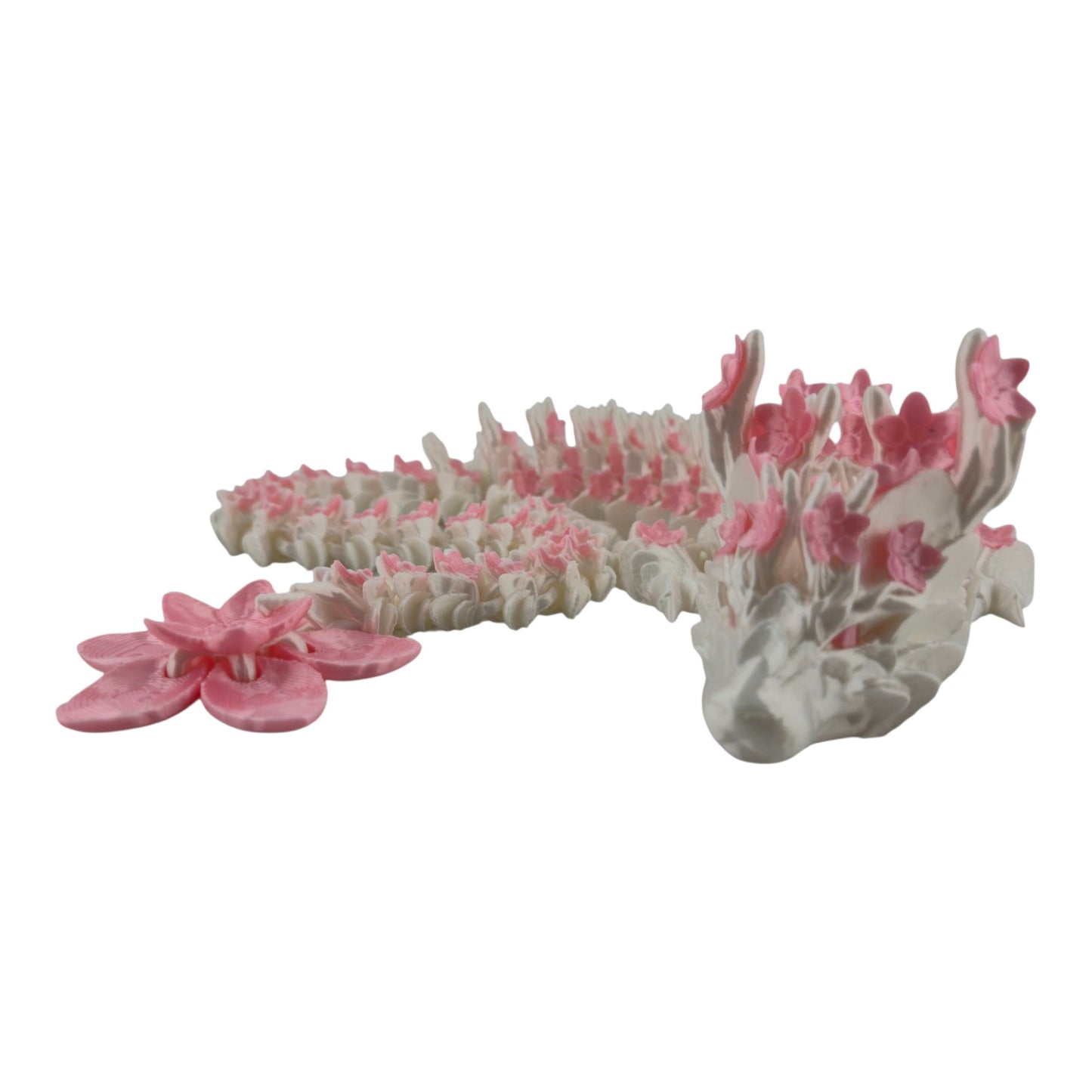 24 Inch Articulated Cherry Blossom Dragon - Fantasy Creature
