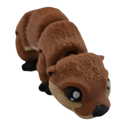 Brown River Otter 3D printed collectible - view 2