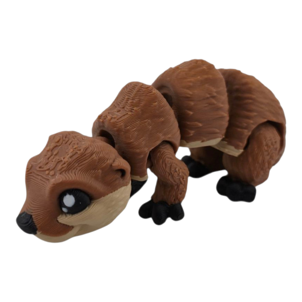 Brown River Otter 3D printed collectible - view 3
