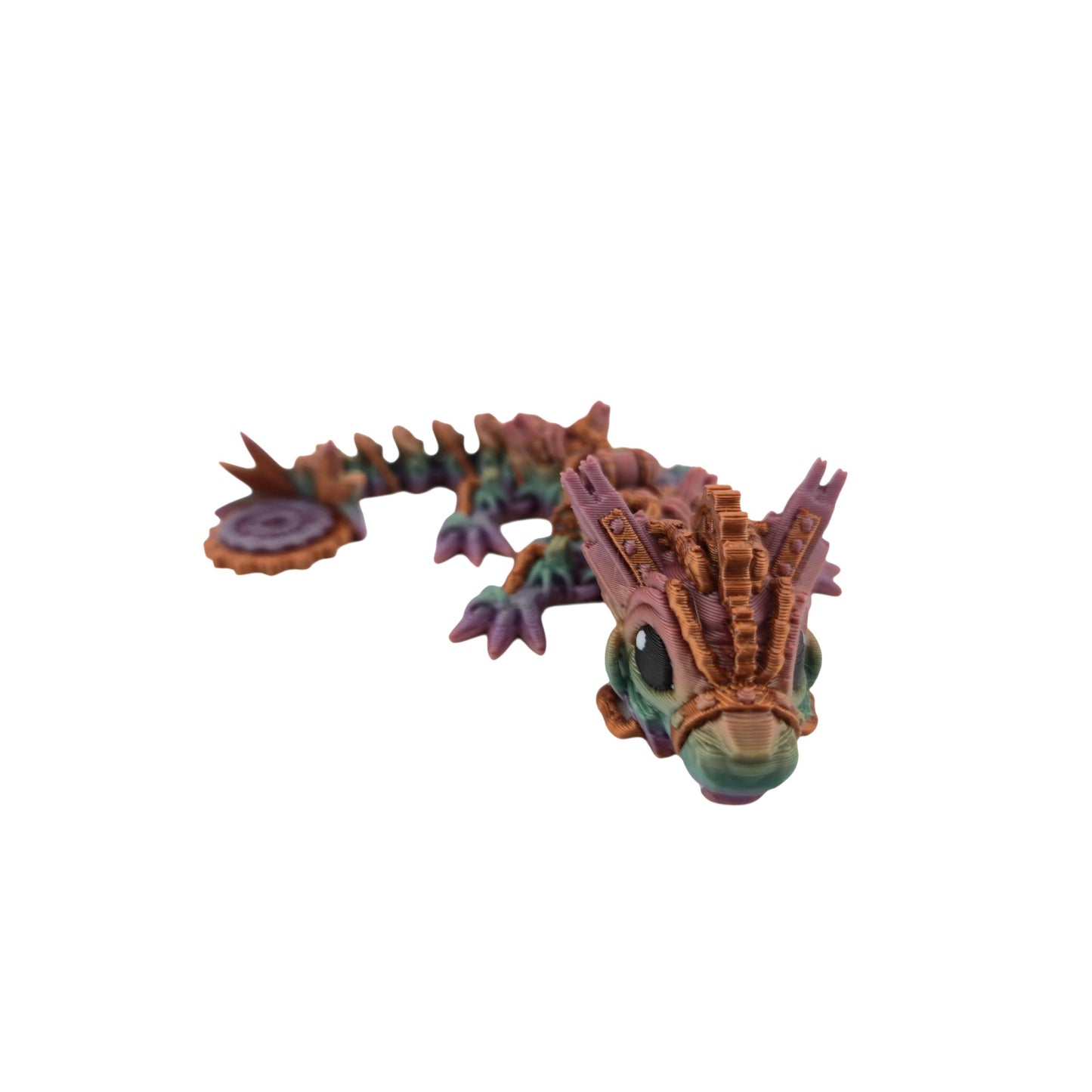 Baby Steampunk Dragon – 6" Articulated Fantasy Collectible | 3D Printed Mechanical-Inspired Desk & Shelf Decor