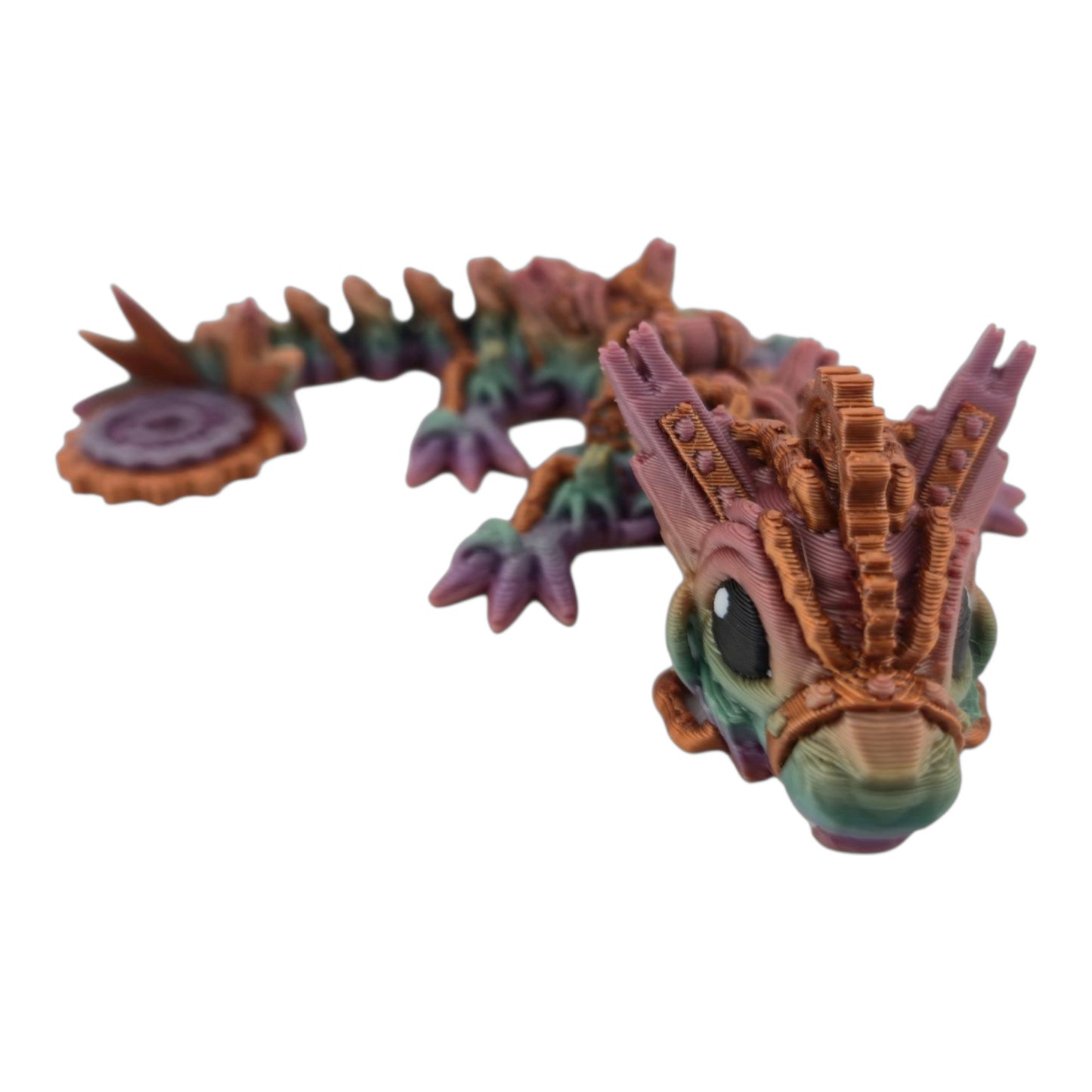 Baby Steampunk Dragon – 6" Articulated Fantasy Collectible | 3D Printed Mechanical-Inspired Desk & Shelf Decor