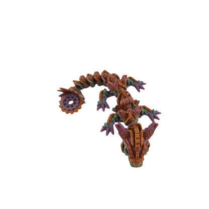 Baby Steampunk Dragon – 6" Articulated Fantasy Collectible | 3D Printed Mechanical-Inspired Desk & Shelf Decor