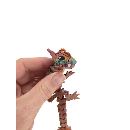 Baby Steampunk Dragon – 6" Articulated Fantasy Collectible | 3D Printed Mechanical-Inspired Desk & Shelf Decor