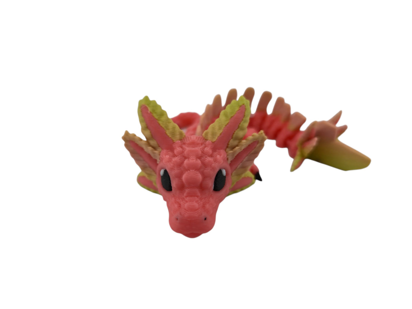 Baby Axolotl Dragon – 3D Printed Articulated Fantasy Figurine | Adorable Aquatic Collectible by Cinderwing3D