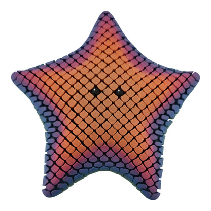 Flexible Pixel Starfish – Large 6.5" Articulated Sea Star Fidget Figure