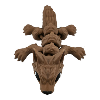 Brown Tiny Wolf Pup top view