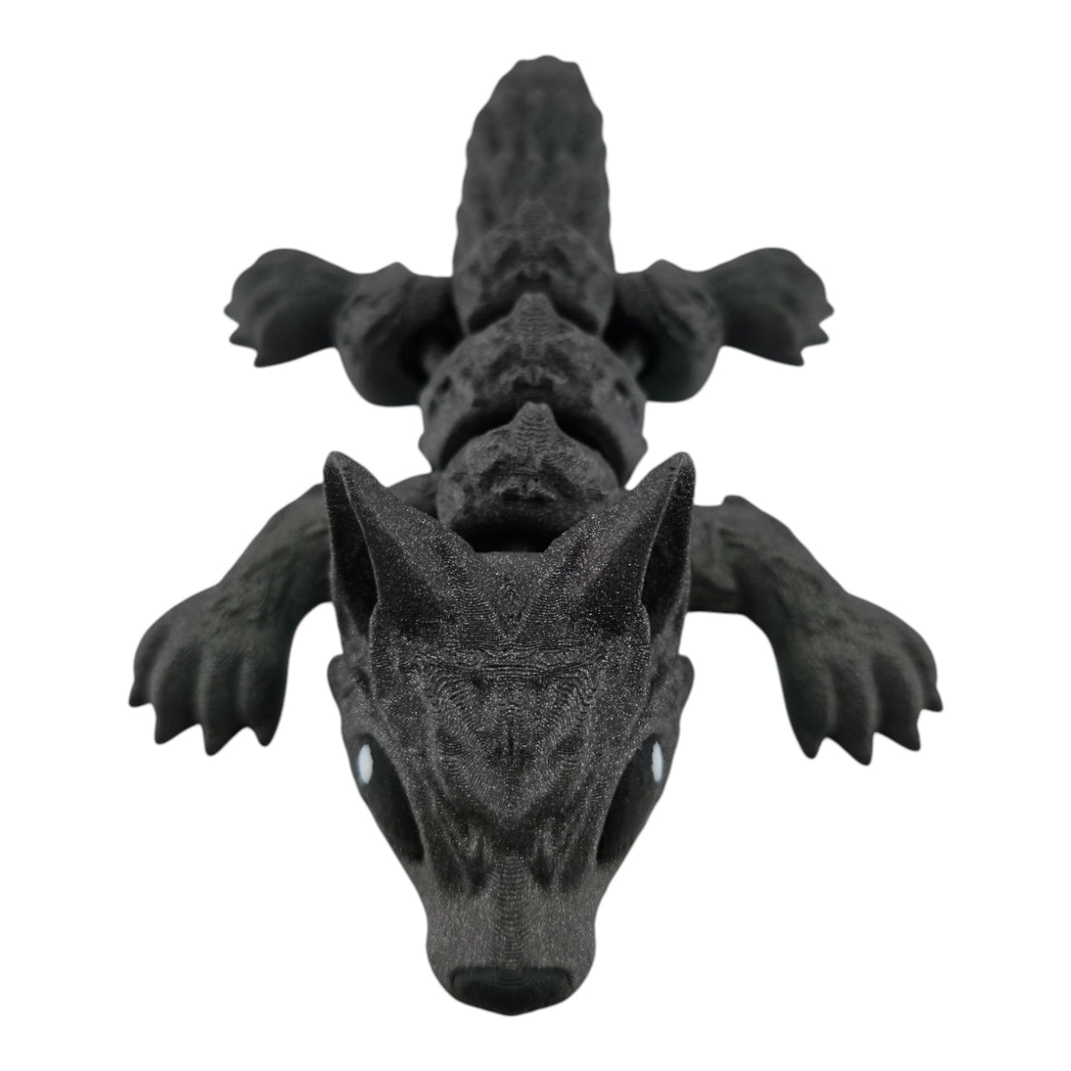 Galaxy Black Tiny Wolf Pup top view