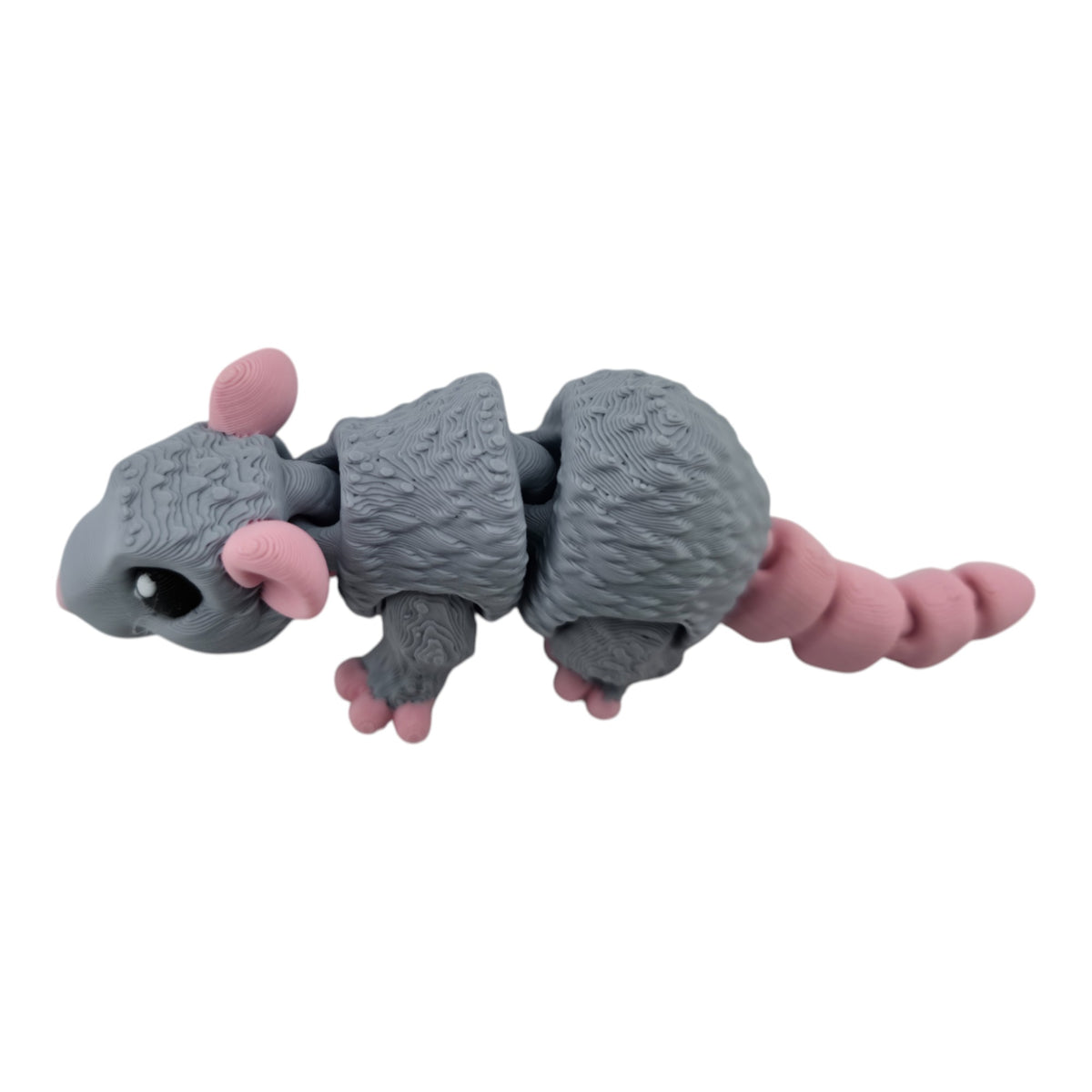 Gray and pink Rat 3D printed collectible - view 5