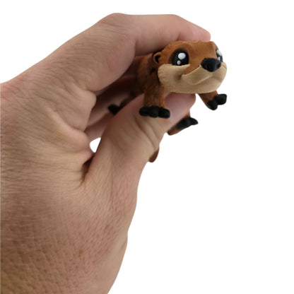 Brown River Otter 3D printed collectible - view 1