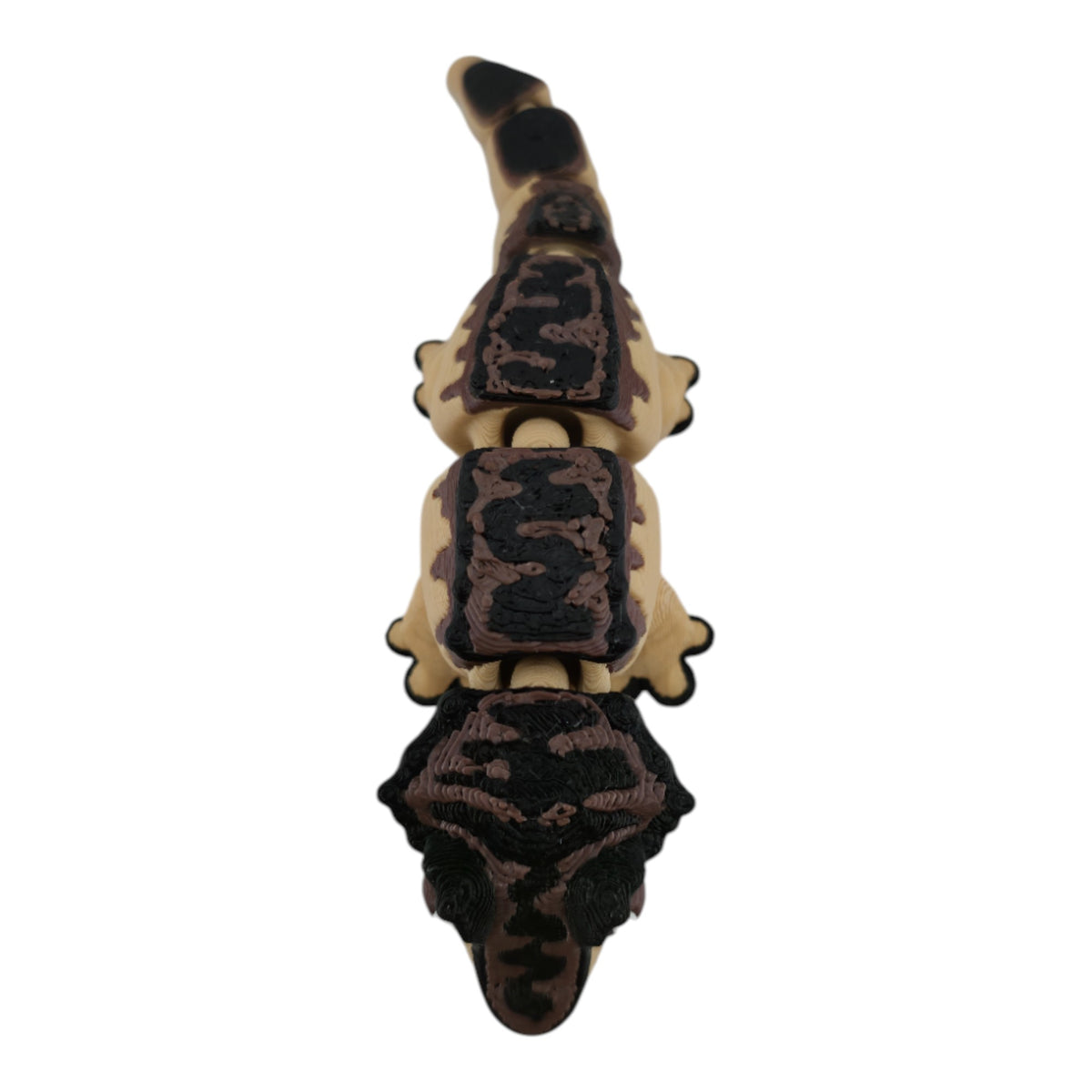 Brown and black Crested Gecko 3D printed collectible - view 4
