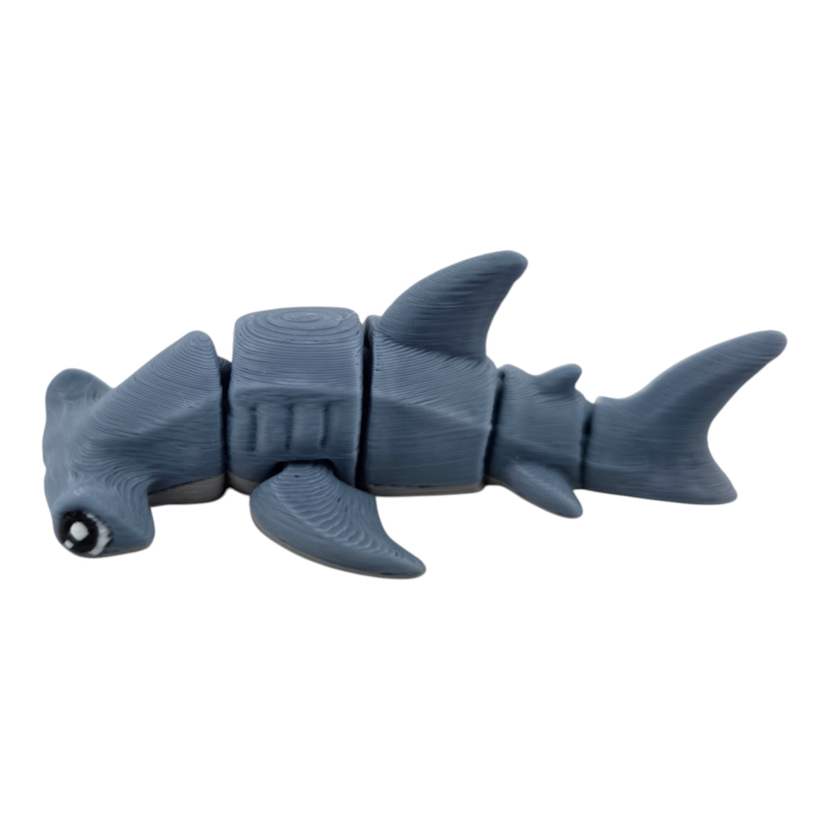 Blue gray Hammerhead Shark 3D printed collectible - view 4