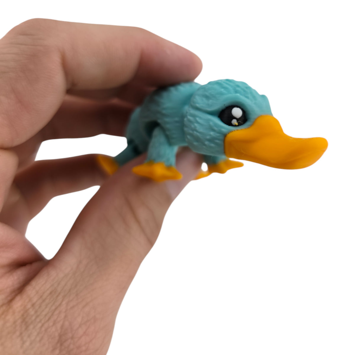 Teal and orange Platypus 3D printed collectible - view 1