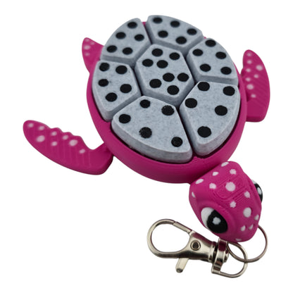 Turtle Fidget Clickers - Desktop and Keychains - Sensory Figures, Mechanical Keys - Autism, ADHD, Stress, Anxiety Relief