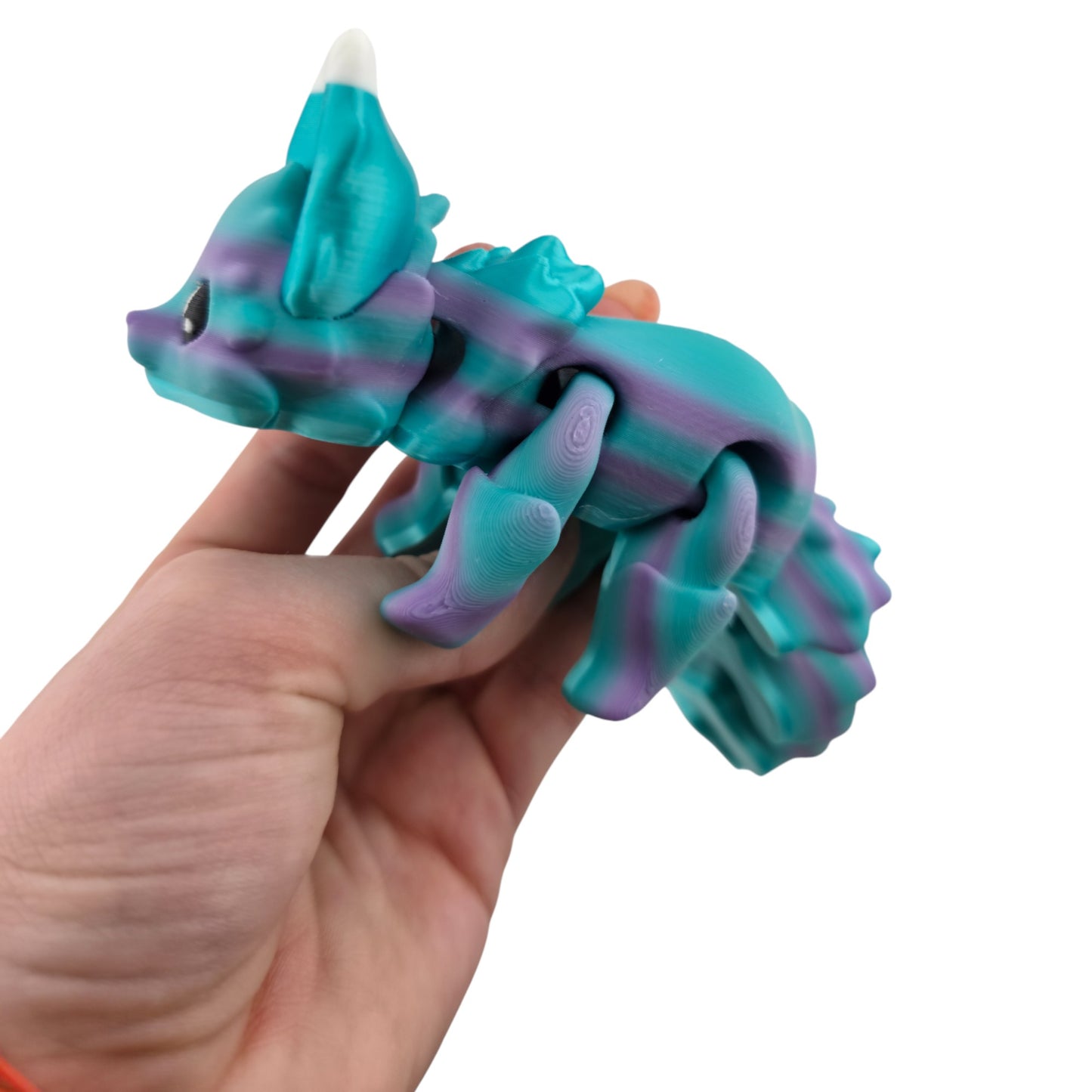 Maddie The Mermaid Flexi Fox 7.5 Inches - 3D Printed Fantasy Creature - Authorized Seller - Articulated