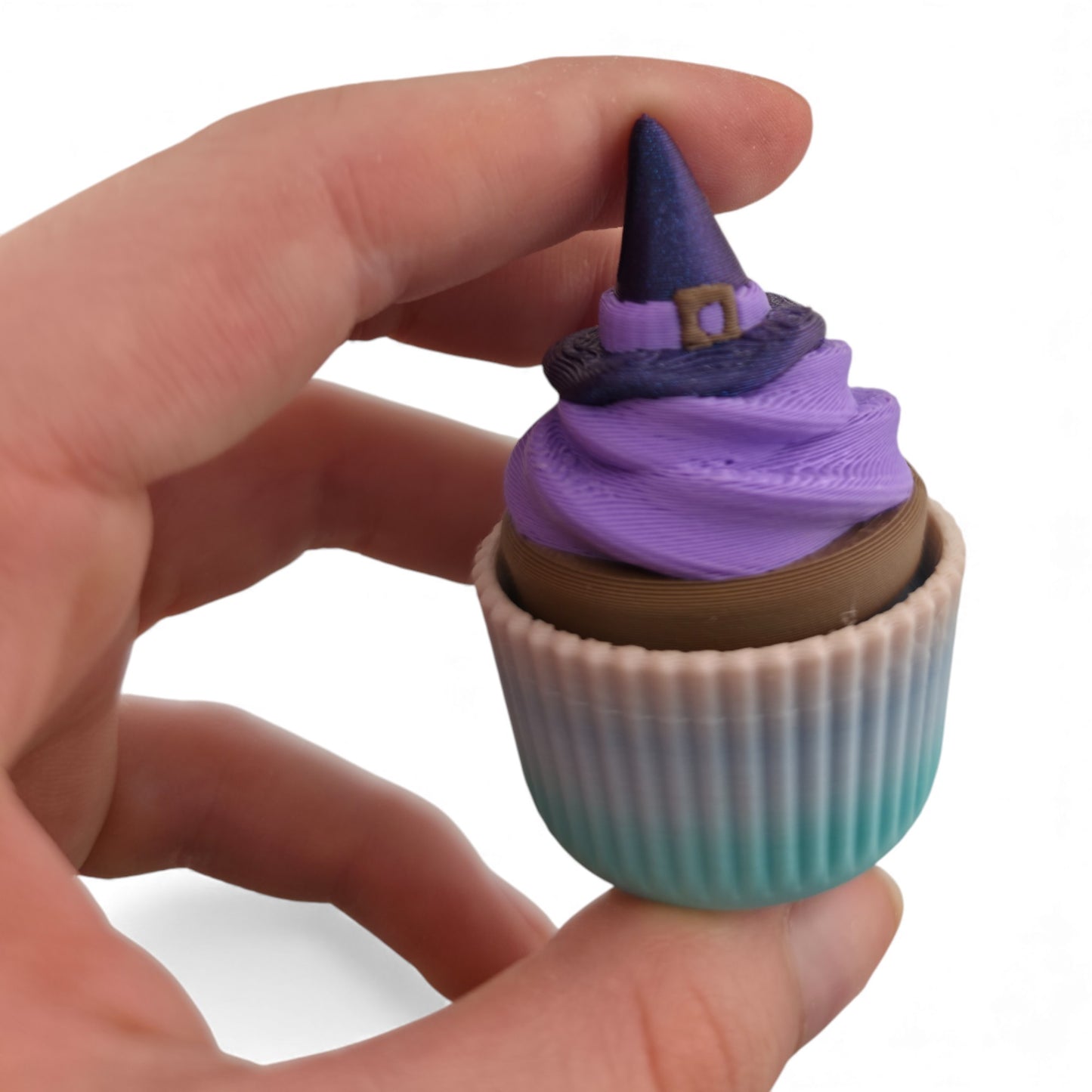 Halloween 3D Cupcake Fidget Clicker – 3D Printed Mechanical Click Sensory Pad for Desk, Stress Relief, Anxiety, ADHD
