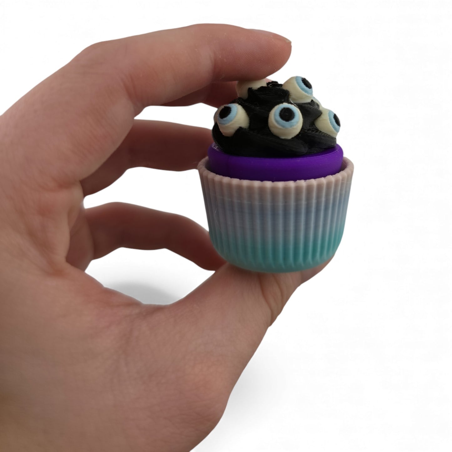 Halloween 3D Cupcake Fidget Clicker – 3D Printed Mechanical Click Sensory Pad for Desk, Stress Relief, Anxiety, ADHD