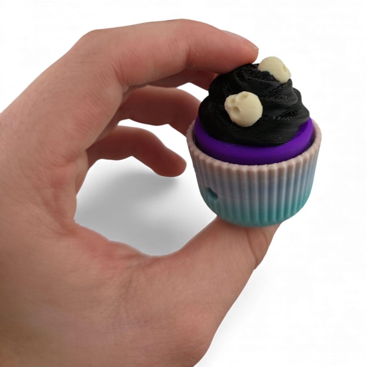 Halloween 3D Cupcake Fidget Clicker – 3D Printed Mechanical Click Sensory Pad for Desk, Stress Relief, Anxiety, ADHD