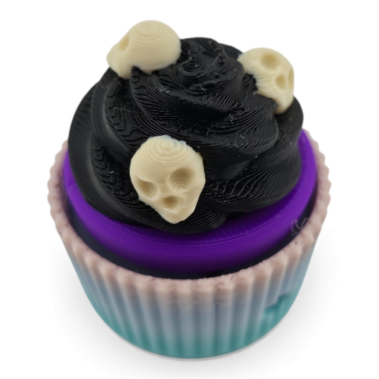 Halloween 3D Cupcake Fidget Clicker – 3D Printed Mechanical Click Sensory Pad for Desk, Stress Relief, Anxiety, ADHD