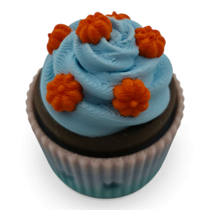 Halloween 3D Cupcake Fidget Clicker – 3D Printed Mechanical Click Sensory Pad for Desk, Stress Relief, Anxiety, ADHD