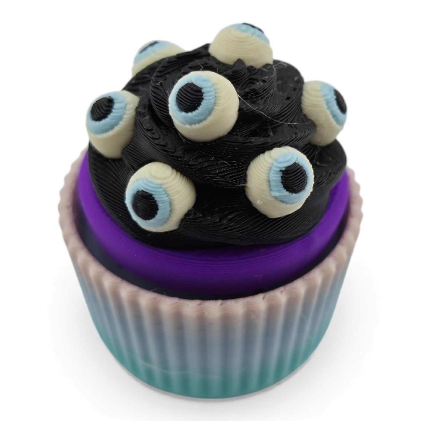 Halloween 3D Cupcake Fidget Clicker – 3D Printed Mechanical Click Sensory Pad for Desk, Stress Relief, Anxiety, ADHD