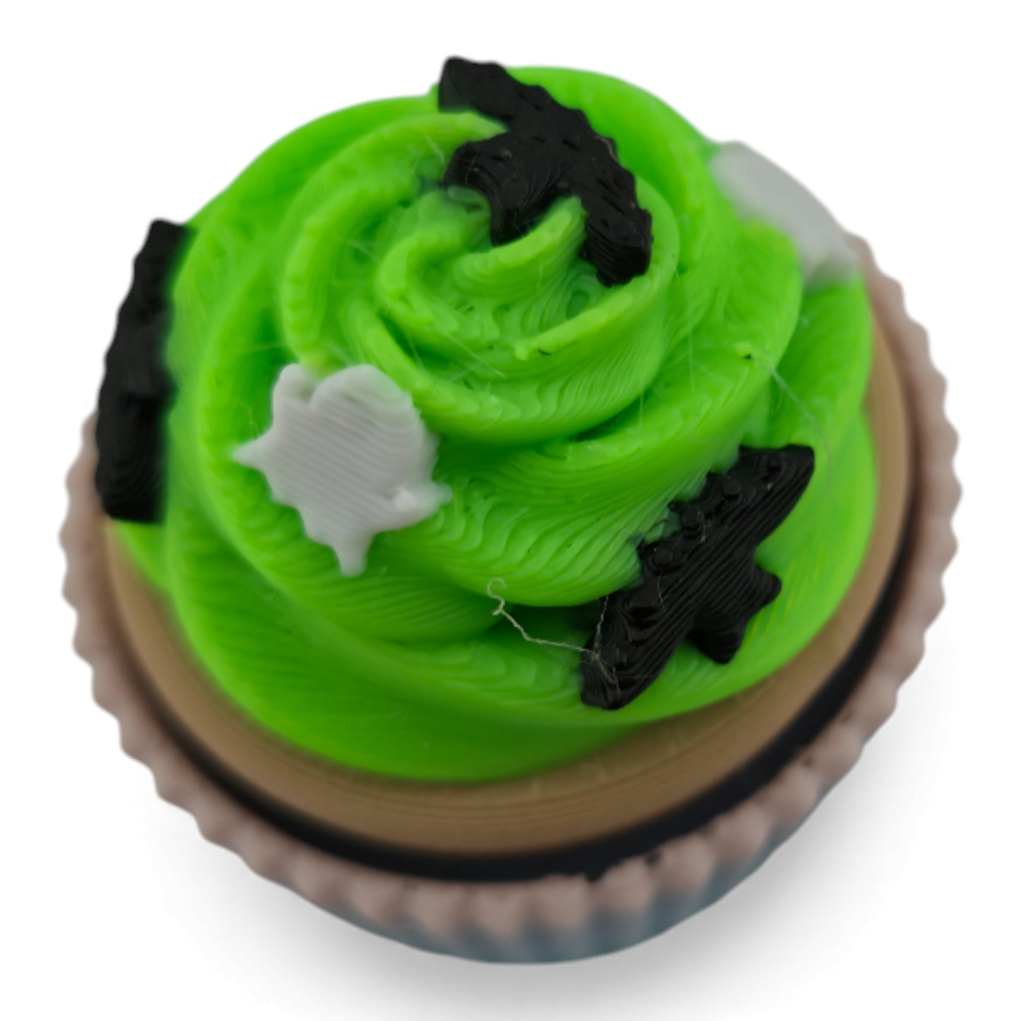Halloween 3D Cupcake Fidget Clicker – 3D Printed Mechanical Click Sensory Pad for Desk, Stress Relief, Anxiety, ADHD