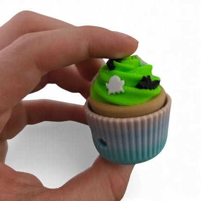 Halloween 3D Cupcake Fidget Clicker – 3D Printed Mechanical Click Sensory Pad for Desk, Stress Relief, Anxiety, ADHD