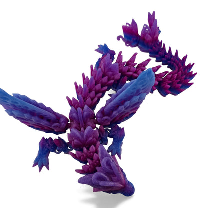Fae Dragon – Twinkling Flower Lavender Gradient Articulated 3D Printed Fantasy Creature (Copy)