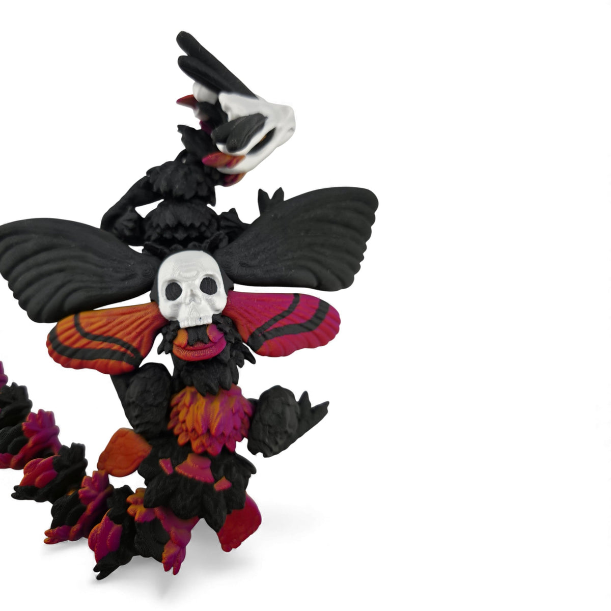 Death Head Moth Dragon Set - Adult & Baby 3D Printed Collectibles
