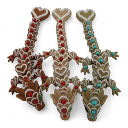 Cookie Baby Dragons – 3D Printed Articulated Fantasy Figurines | Sweet Dessert-Themed Collectibles by Cinderwing3D