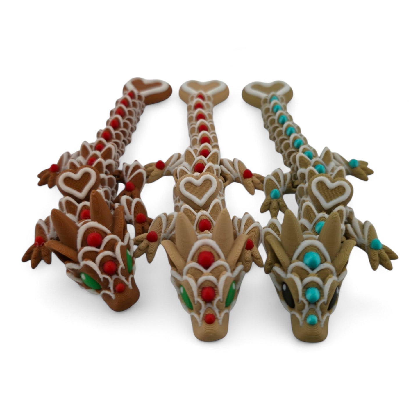 Cookie Baby Dragons – 3D Printed Articulated Fantasy Figurines | Sweet Dessert-Themed Collectibles by Cinderwing3D