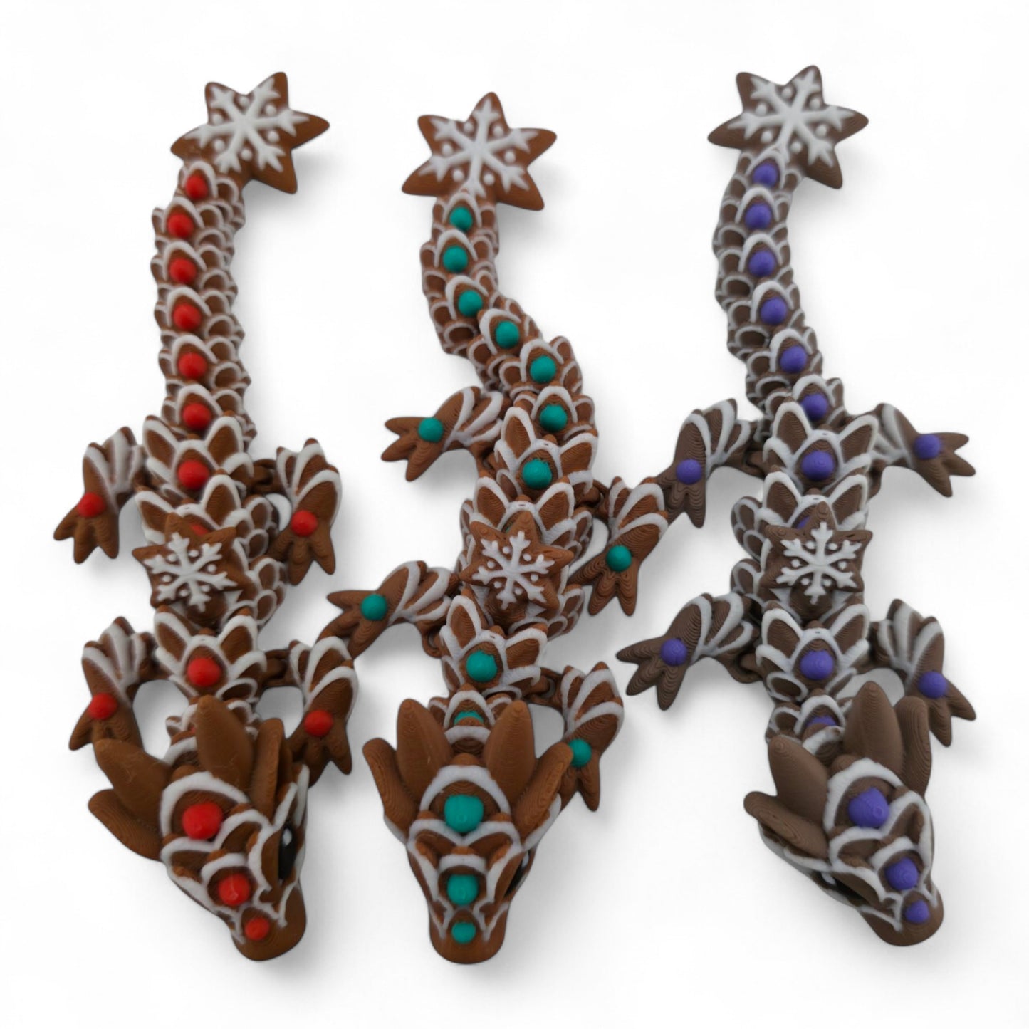 Cookie Baby Dragons – 3D Printed Articulated Fantasy Figurines | Sweet Dessert-Themed Collectibles by Cinderwing3D