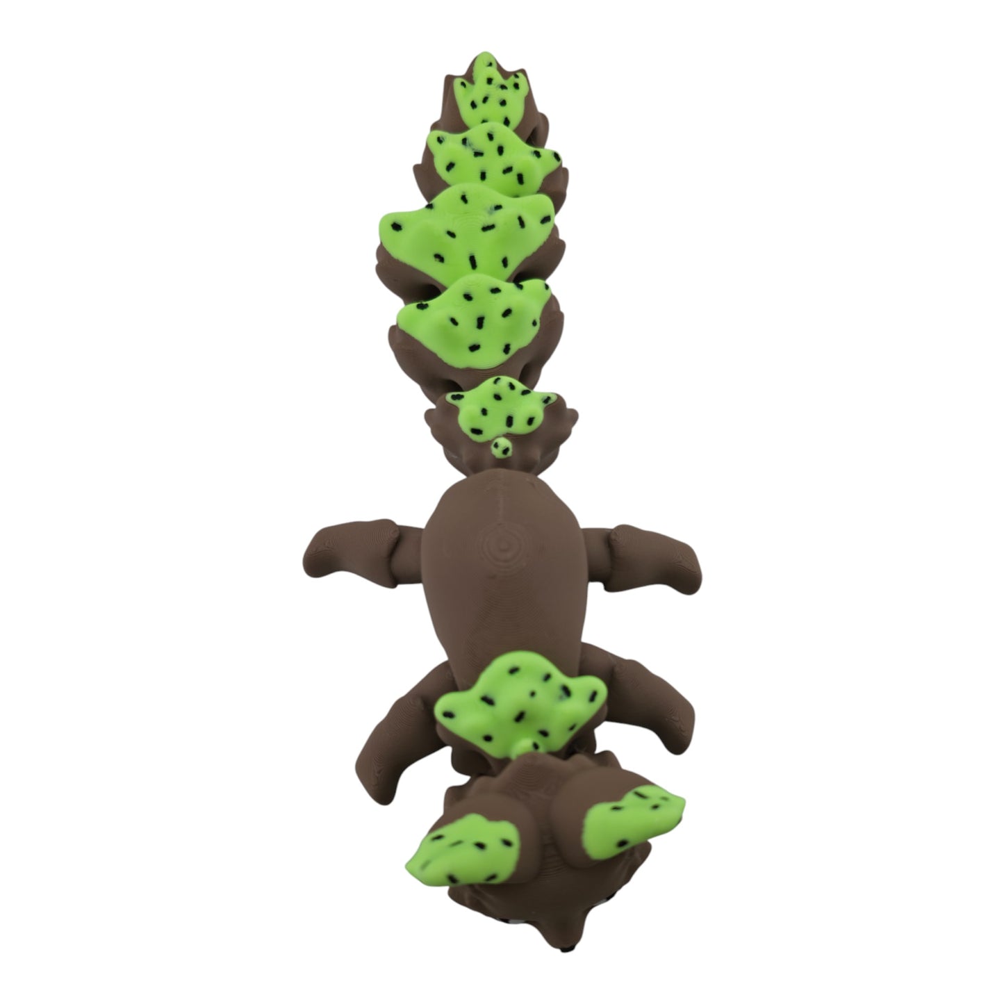 Mint Chocolate Chip Fox – 7.5" Articulated 3D Printed Fantasy Figurine | Sweet Dessert-Inspired Collectible
