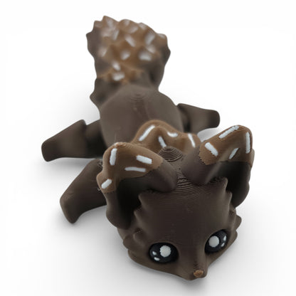 Brownie Fox – 7.5" Articulated 3D Printed Fantasy Figurine | Sweet Dessert-Inspired Collectible (Copy)