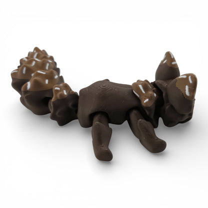 Brownie Fox – 7.5" Articulated 3D Printed Fantasy Figurine | Sweet Dessert-Inspired Collectible (Copy)