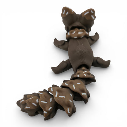 Brownie Fox – 7.5" Articulated 3D Printed Fantasy Figurine | Sweet Dessert-Inspired Collectible (Copy)