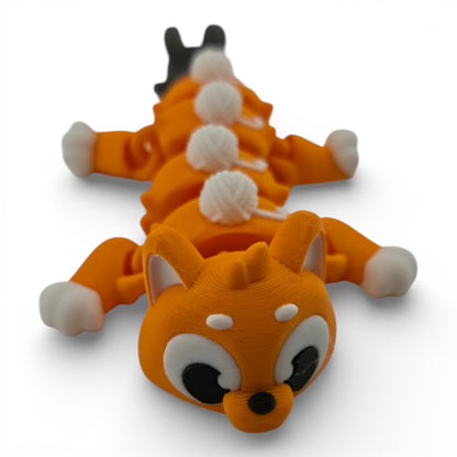 Baby Cat Dragon Dragon – 8" Articulated 3D Printed Fantasy Figurine